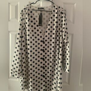 Black/White dress Polka Dot